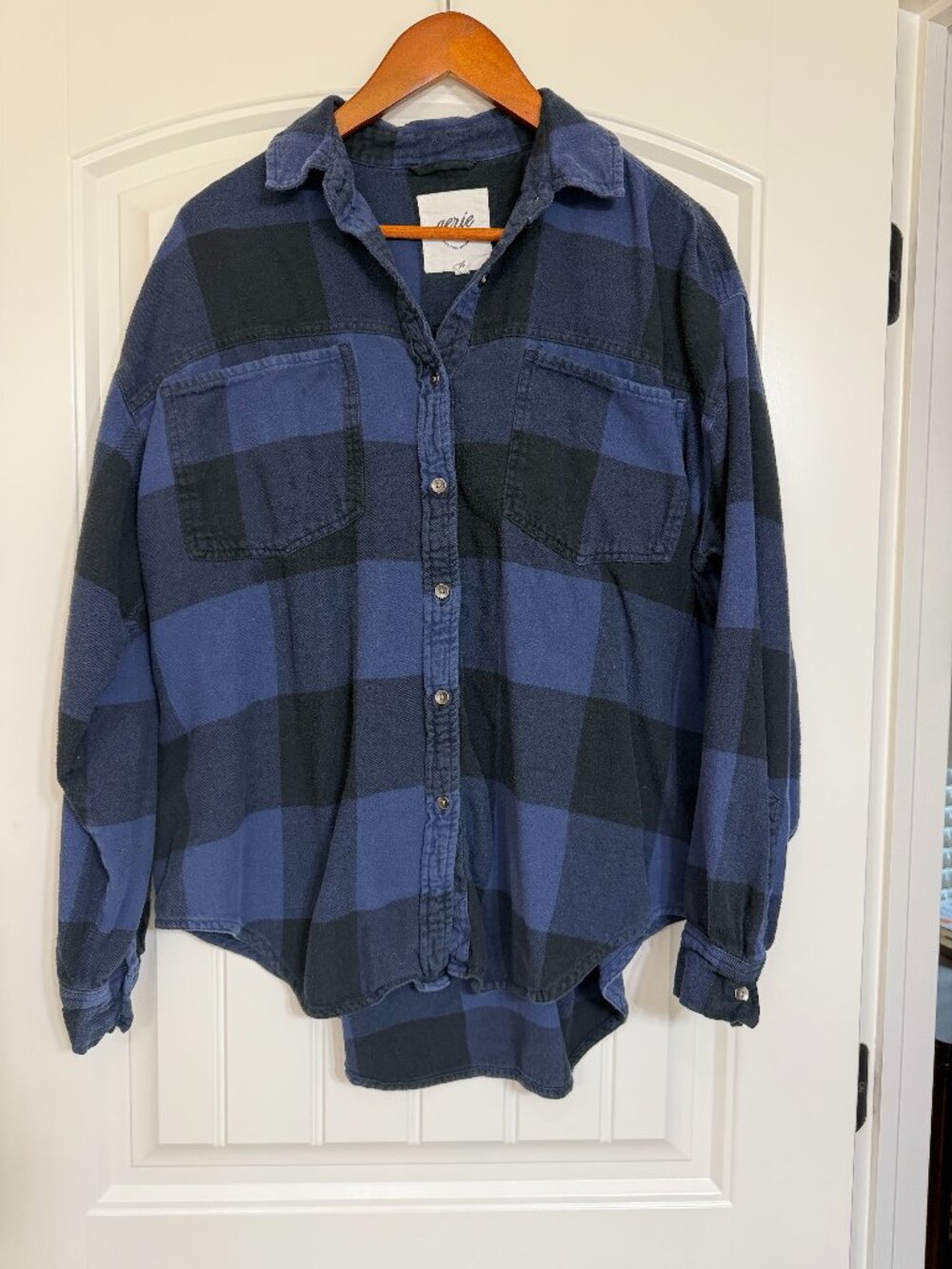 Navy and Black Flannel Tunic